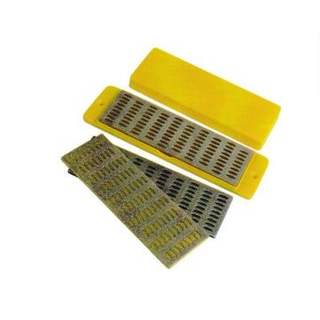 3ピース/セットダイヤモンドナイフシャープナー、プラスチックボックス付き