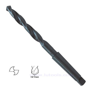 Brocas de v&aacute;stago c&oacute;nico HSS acabado negro laminado