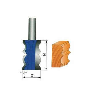 M&egrave;ches de moulage de couronne pour couper le bois