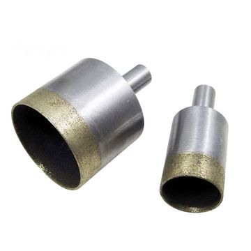 Scie cloche diamant&eacute;e &agrave; tige ronde pour la ma&ccedil;onnerie