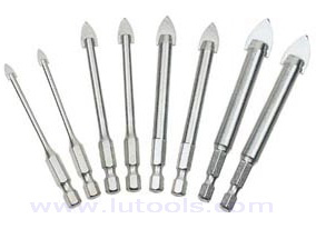 Brocas para vidrio con v&aacute;stago hexagonal y revestimiento de cromo (GD-005)