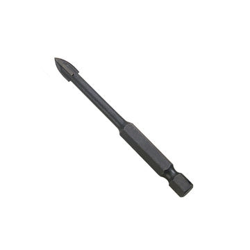 Broca de vidrio con punta de carburo transversal de v&aacute;stago hexagonal de cambio r&aacute;pido